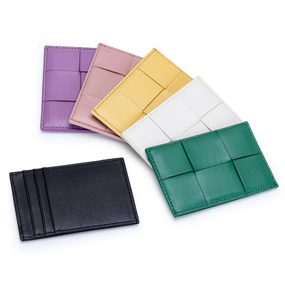 Donnain Woven Sheepskin Wallet Bank Card Holder