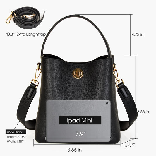 Bucket Bag with Wide Strap