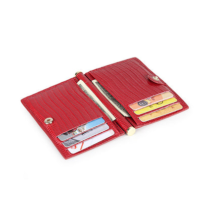 Cowhide Leather Metal Card Protector Purse for Cards