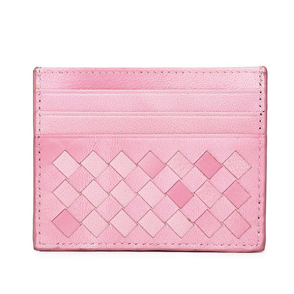 Y2K Colors Woven Sheepskin Card Holder
