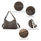 Suede Leather Crossbody Bags for Women, Slouchy Suede Shoulder Bag with Adjustable Wide Strap and Tote Handbag