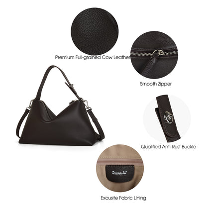 Grain Leather Tote Handbag