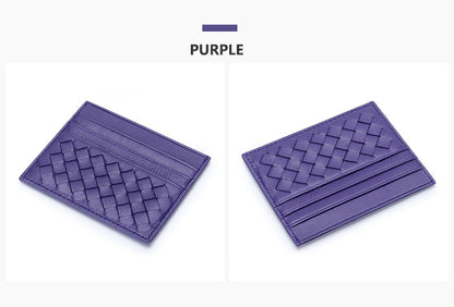 Y2K Colors Woven Sheepskin Card Holder