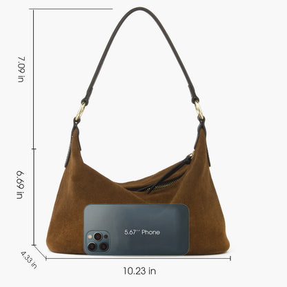Slouchy Suede Hobo Bag