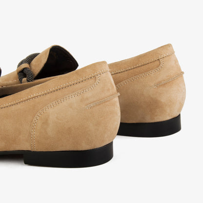 Luxury Suede Leather Flat Loafers For Women
