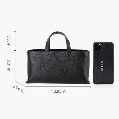 Premium Full Grained Leather Simple Tote Handbag for Women