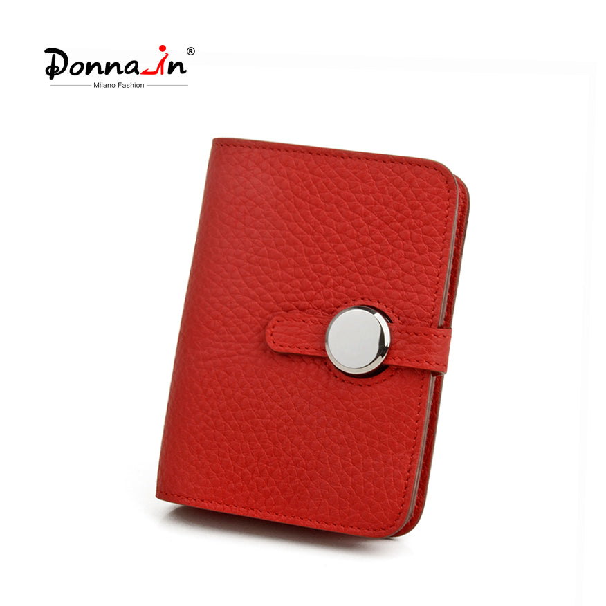 Donnain Fashion Genuine Leather Minimalist Credit Card Holder