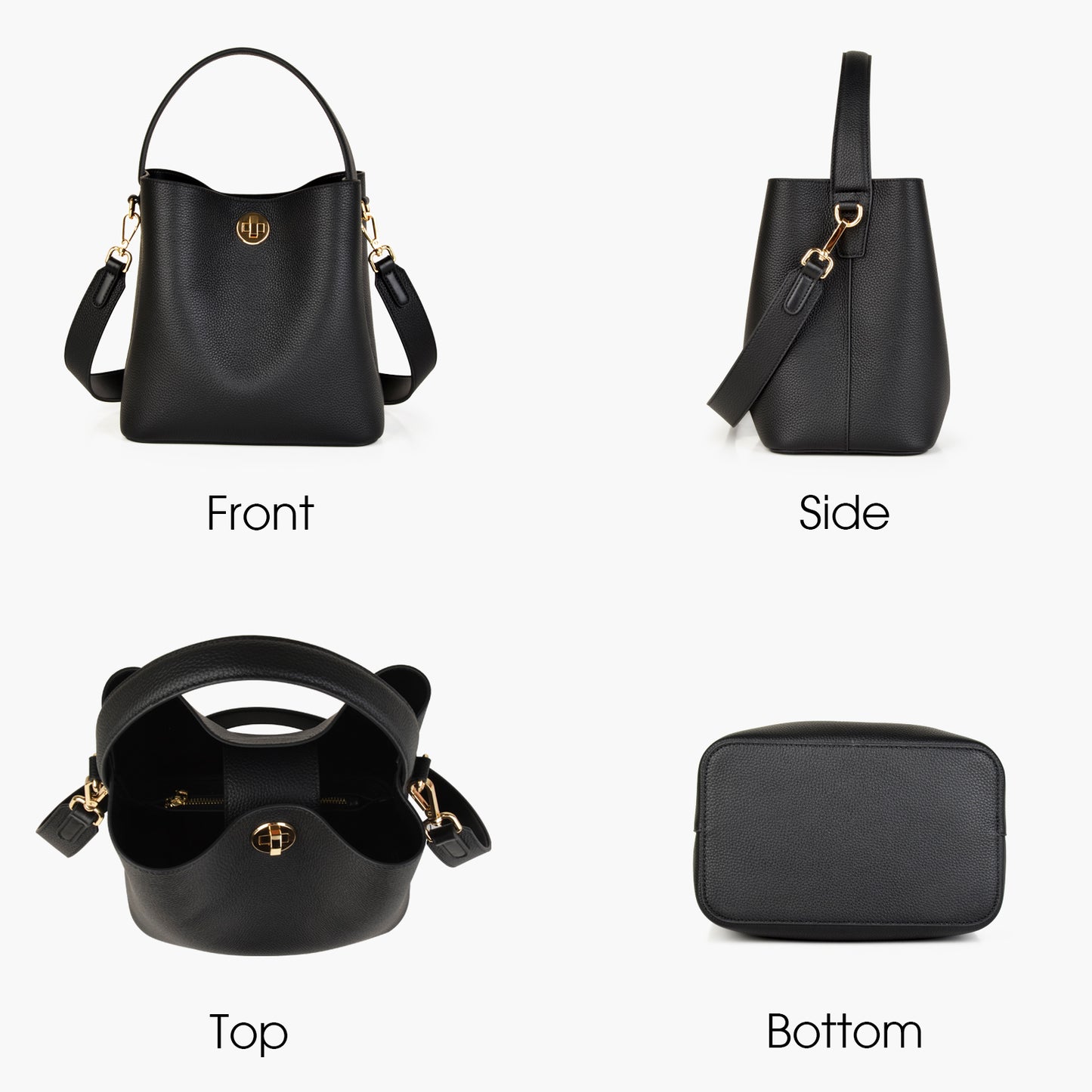Bucket Bag with Wide Strap