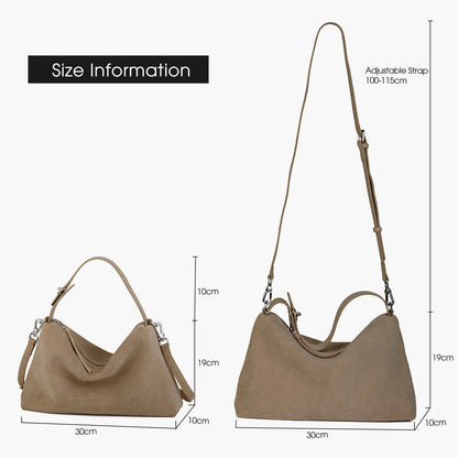 Beige Suede Handbag