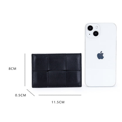 Donnain Woven Sheepskin Wallet Bank Card Holder