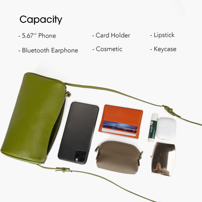 Premium Full-Grained Leather Crossbody Purses for Women, Hobo Bags for Women Crossbody with Adjustable Strap