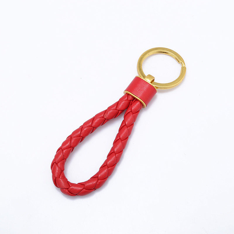 Y2K Colors Woven Leather Key Chain