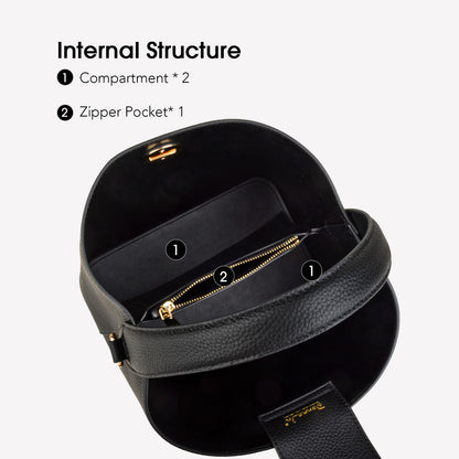 Bucket Bag with Wide Strap