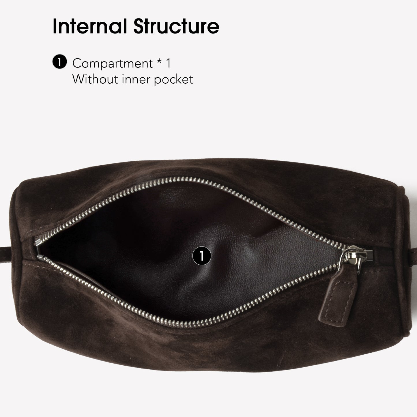 Coffee Suede Mini Crossbody Bags