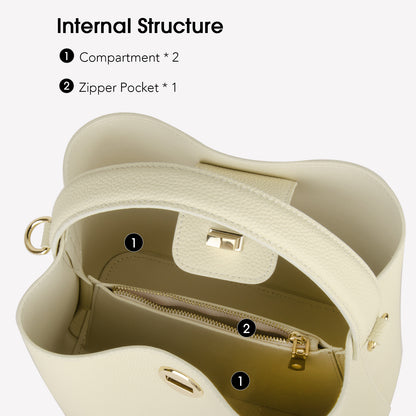 Beige Bucket Bag