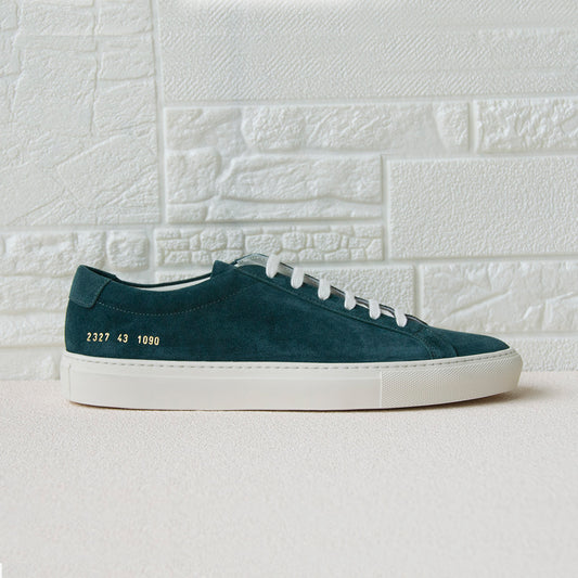 Veronica Green Suede Leather Sneakers