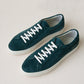 Veronica Green Suede Leather Sneakers