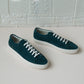 Veronica Green Suede Leather Sneakers