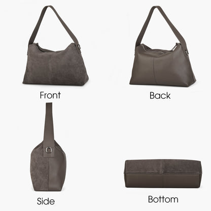 Suede Slouchy Suede Shoulder Bag