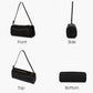 High-quality leather women's crossbody bag, simple cylindrical underarm shoulder bag