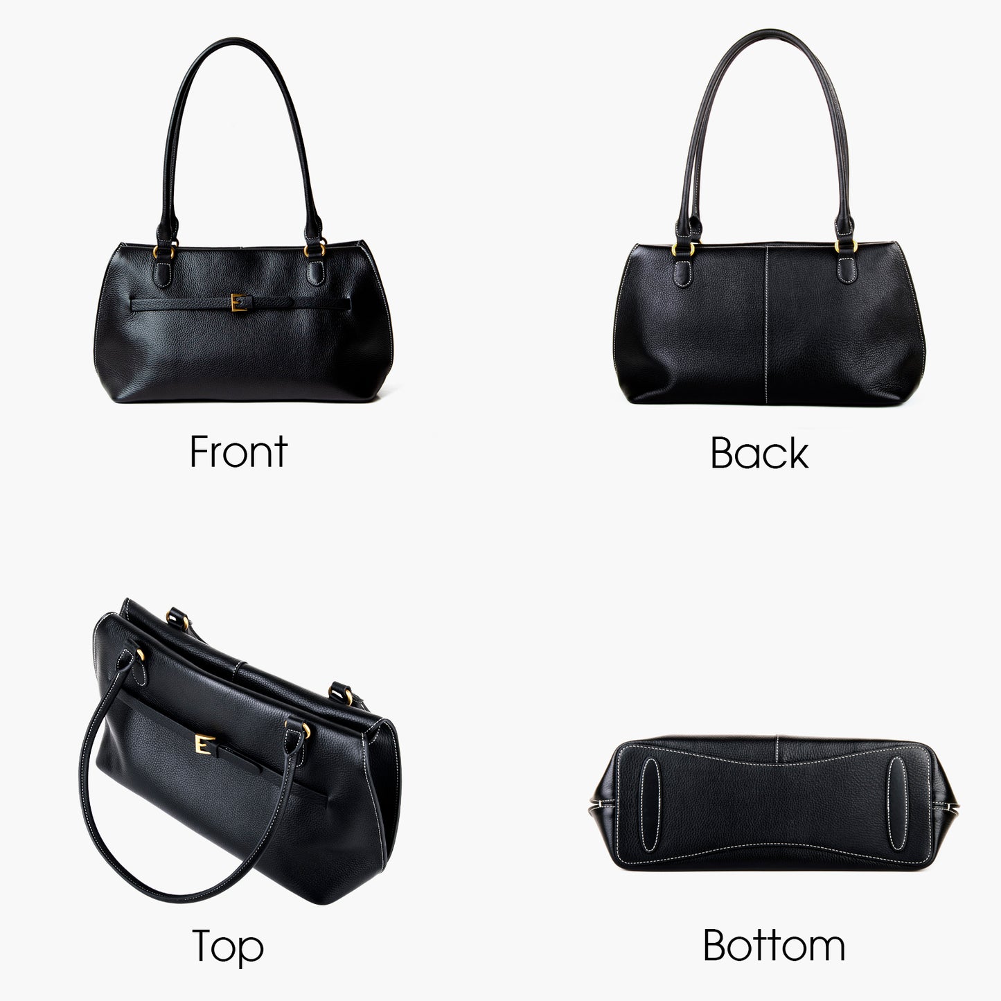 Donnain large full-grain leather cylindrical bag, simple single-shoulder handbag, suitable for commuting (Copy)