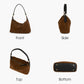New crescent-shaped women's handbag, high-quality cowhide minimalist crossbody bag