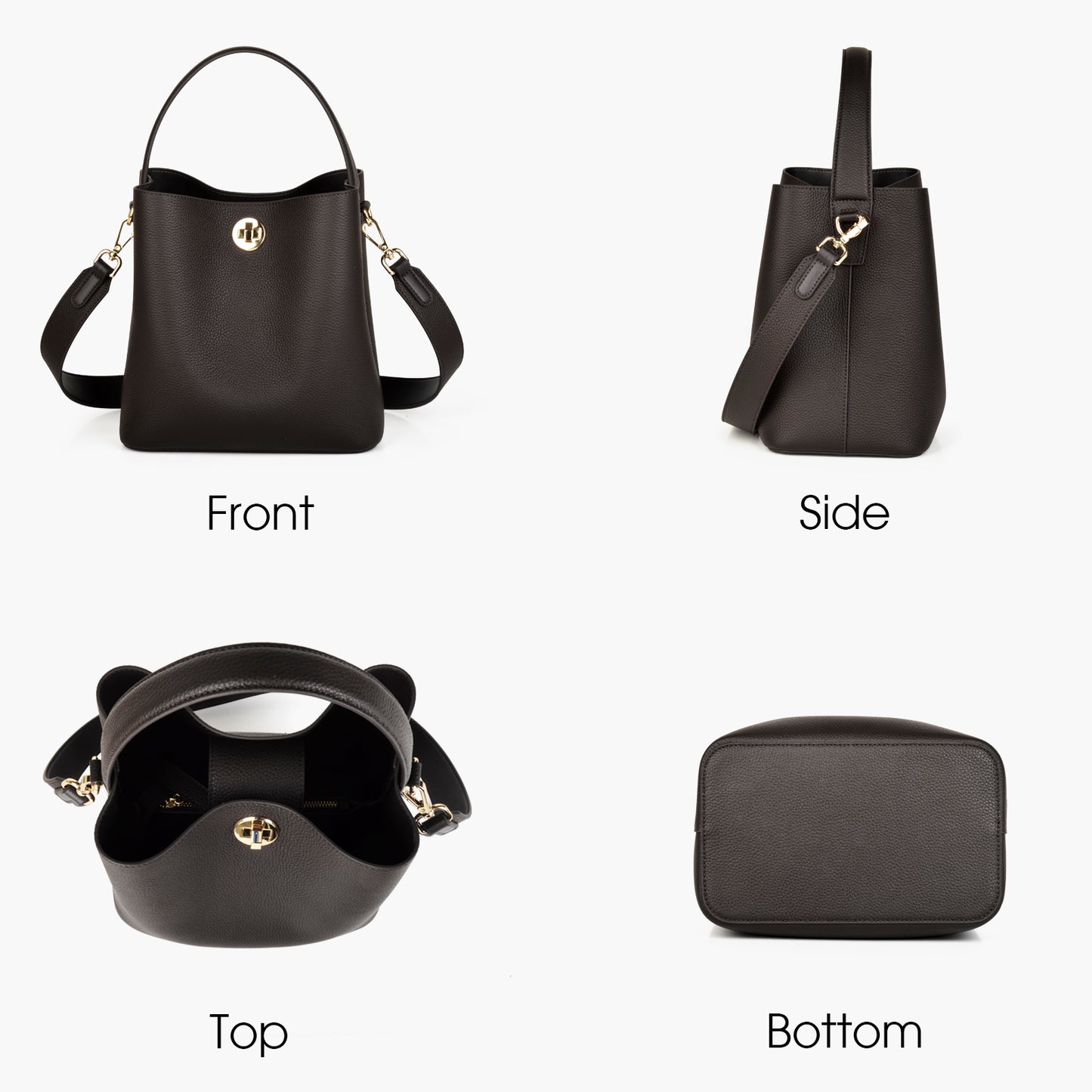 Bucket Bag with Wide Strap
