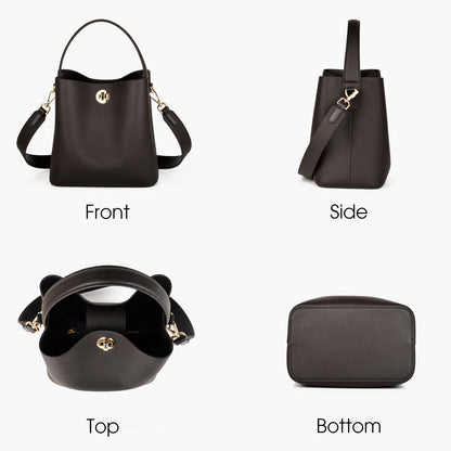 Bucket Bag with Wide Strap