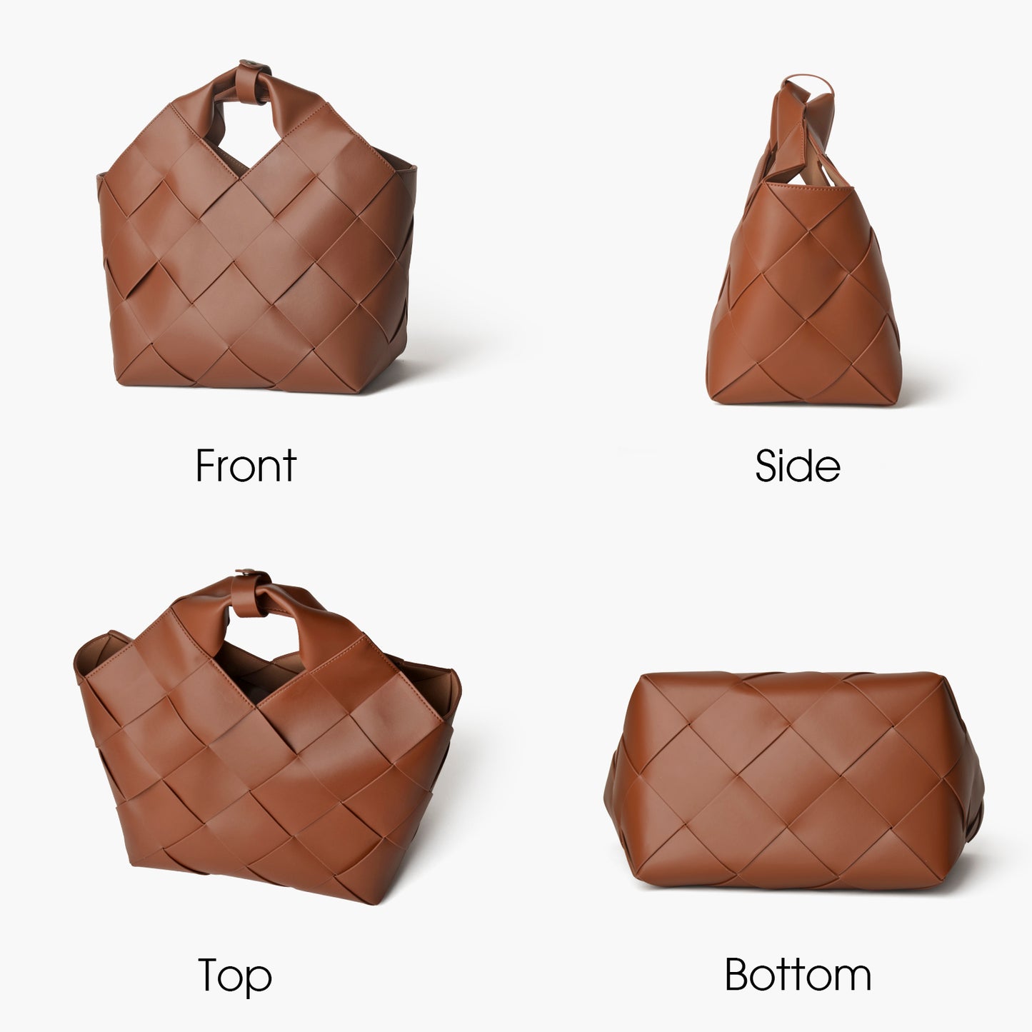 Woven Basket Tote Bag