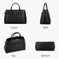 Large women's handheld work bag, high-quality cowhide large-capacity handbag
