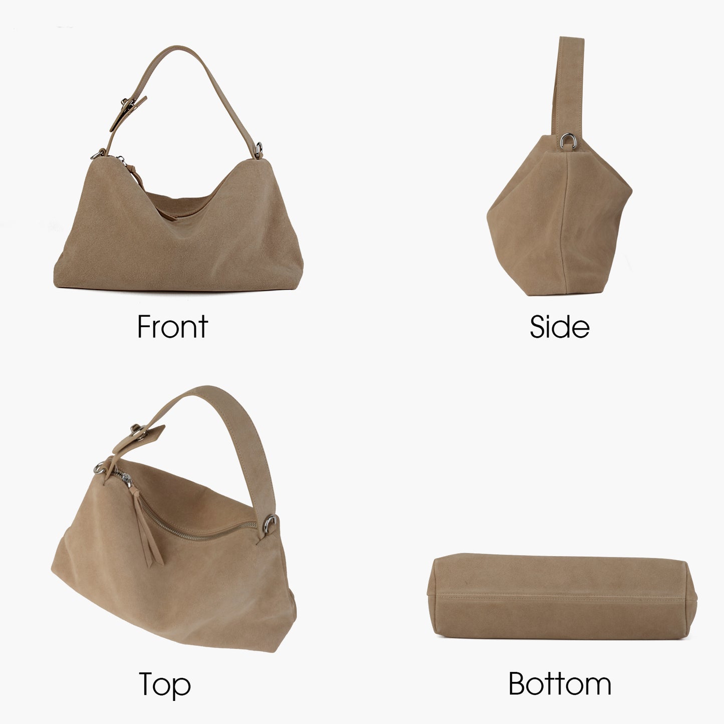 Women's fashion suede handbag, versatile new commuting crossbody bag