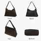 Large women's genuine leather handbag, spacious fashionable crossbody bag