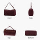 High-quality suede handbag, mini compact women's crossbody bag