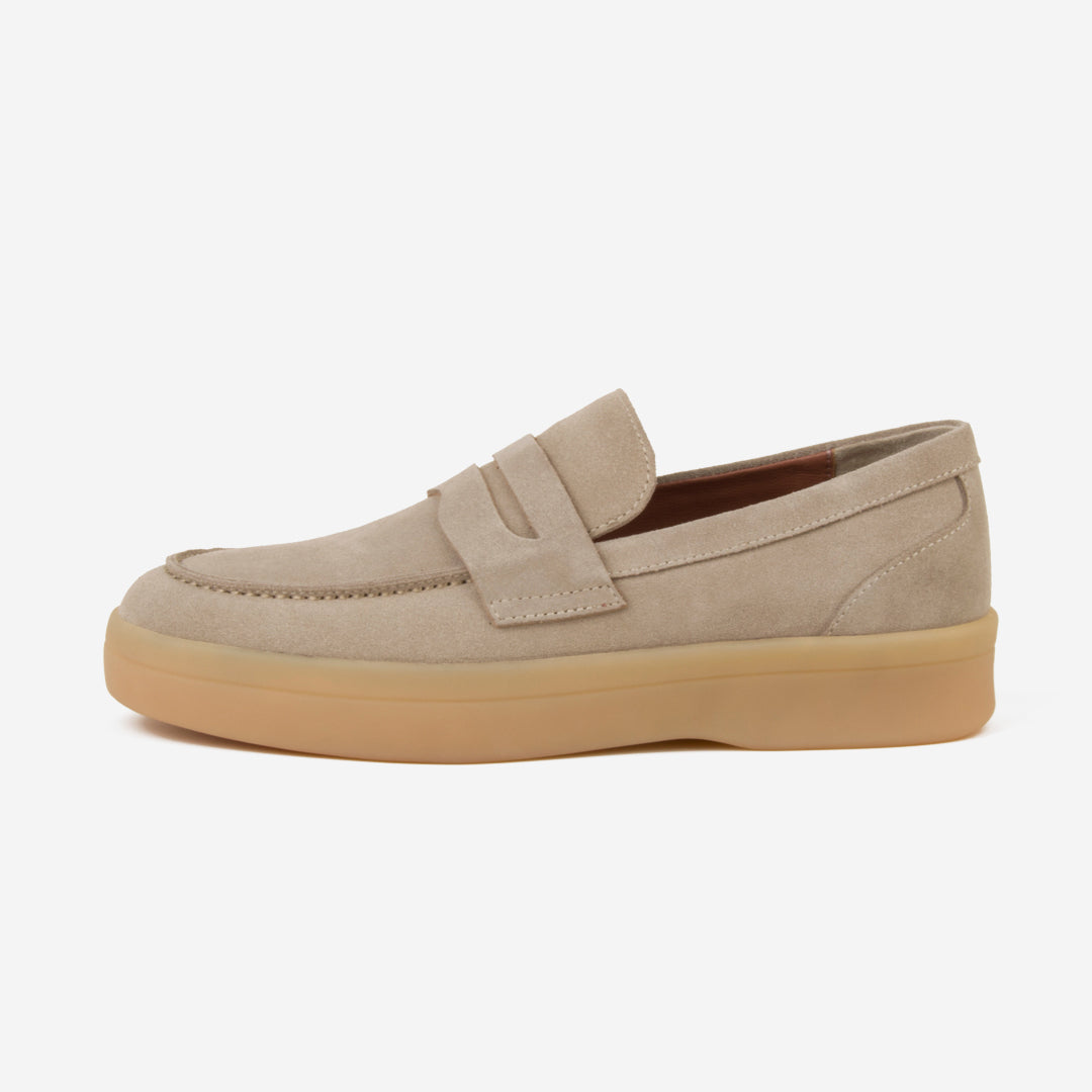 Common Suede Leather Slip-on Loafers