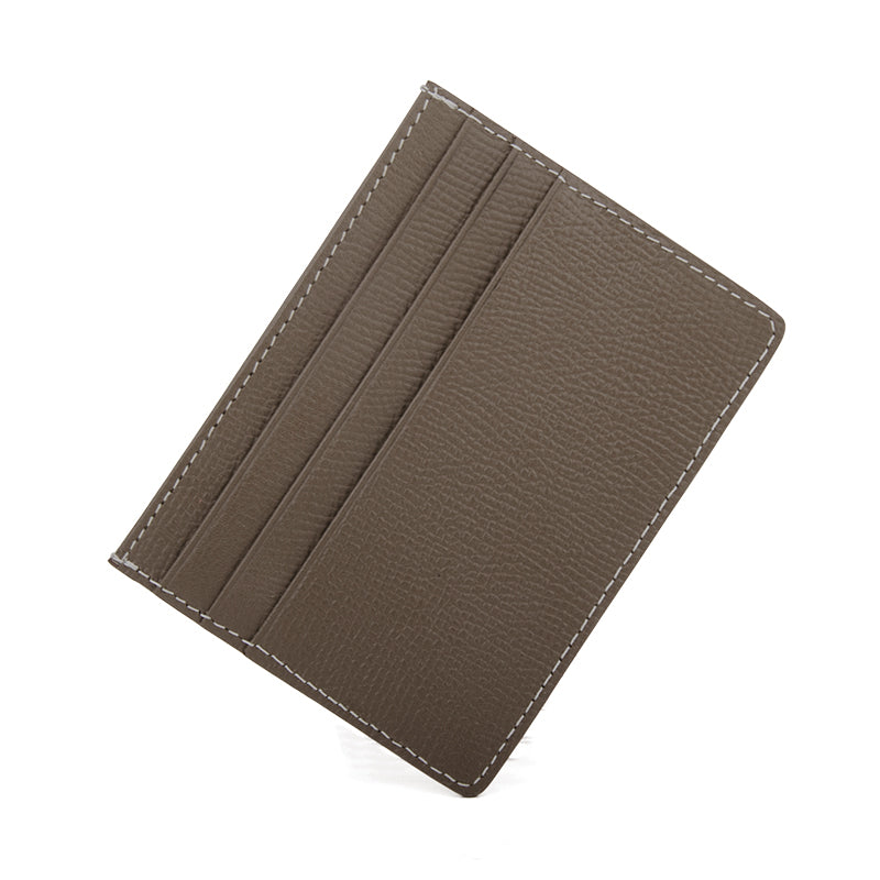 Slim Card Holder Trendy Y2K Color Genuine Leather