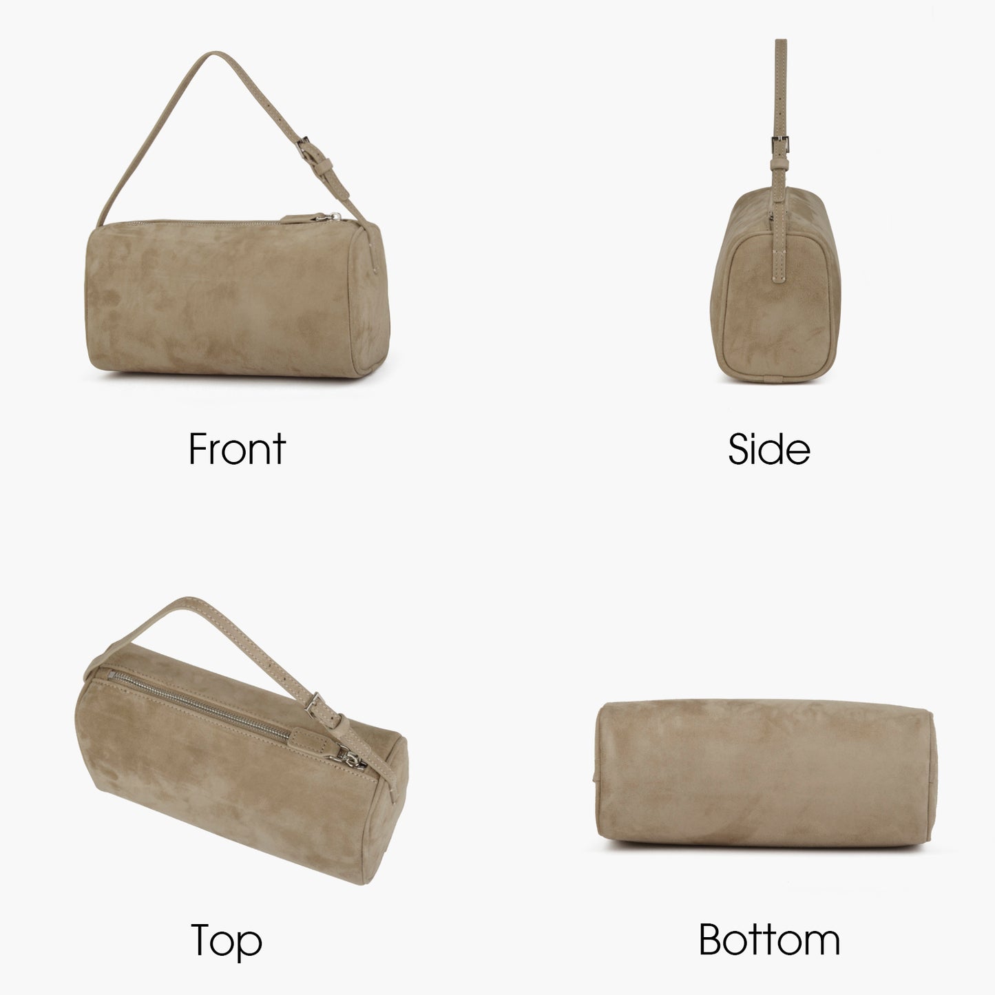 Beige Suede Handbag