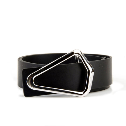 Trendy Triangle Metal Buckle Leather Belts