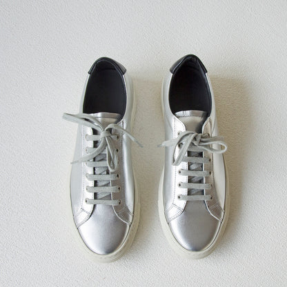 Handmade Common White Sneakers For Couples
