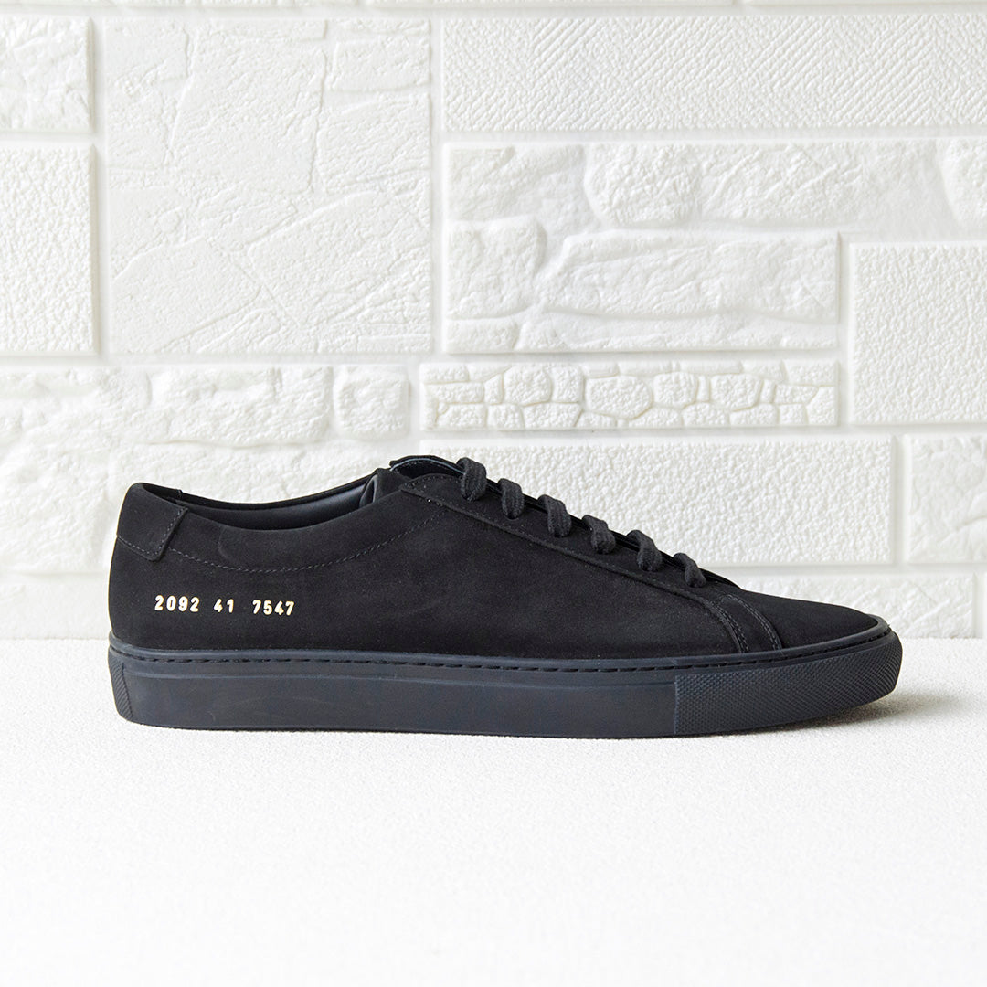 Minimalist Nubuck Leather Flat Sneakers