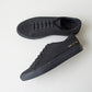 Minimalist Nubuck Leather Flat Sneakers