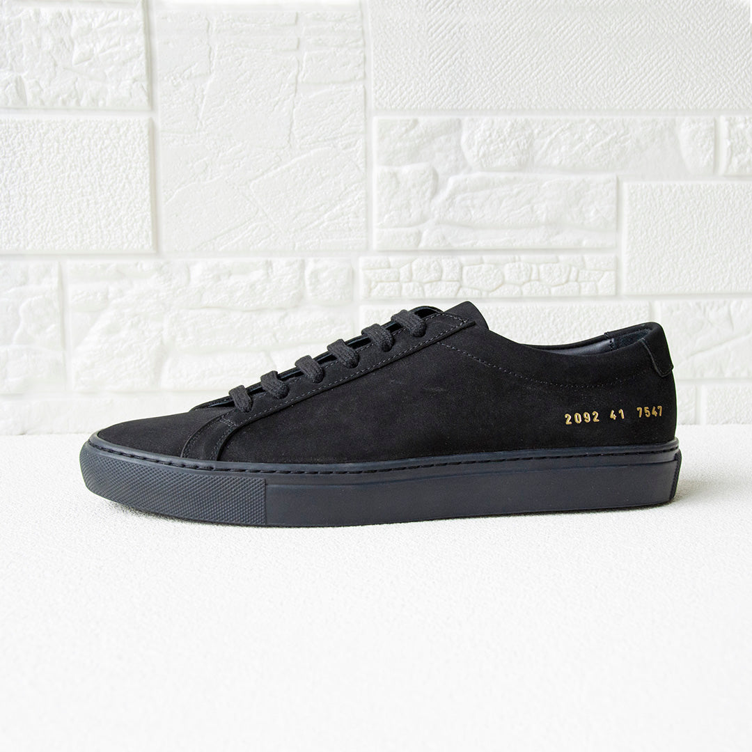 Minimalist Nubuck Leather Flat Sneakers