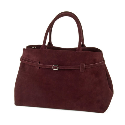 Suede Tote Handbag