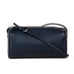 Blue full-grain leather handbag, women's simple mini crossbody bag