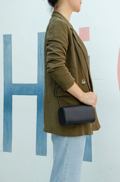 White Cylindrical Handbag