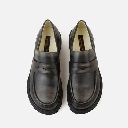 Platform Loafer Women Retro Low Heel Shoes