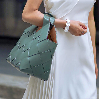 Woven Basket Tote Bag