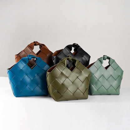 Woven Basket Tote Bag