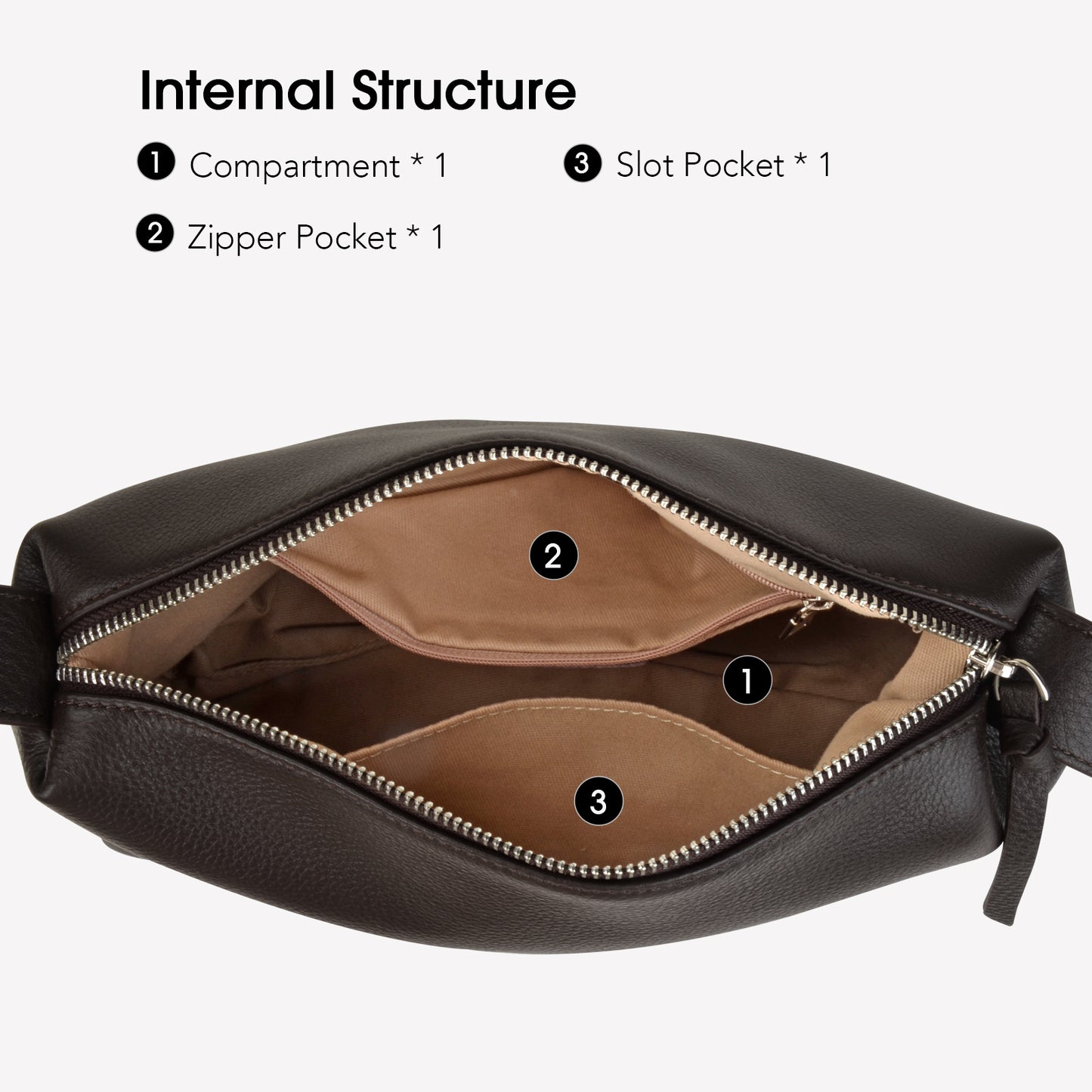 New Genuine Leather Pillow Handbag Simple Crossbody Bag