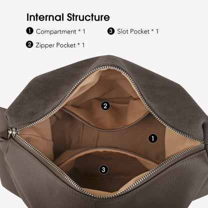 Suede Slouchy Suede Shoulder Bag
