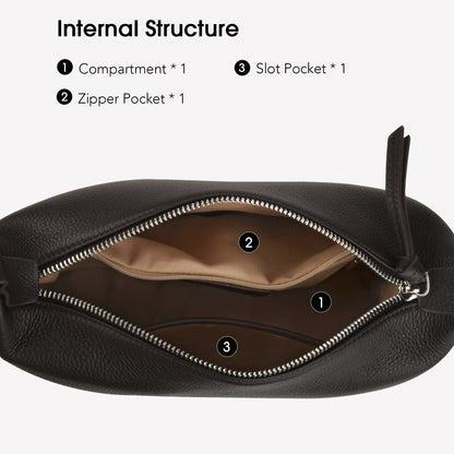 Leather Hobo Tote Bag